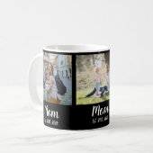 Moeder Gevestigd Script Black 3 Foto Koffiemok (Voorkant links)
