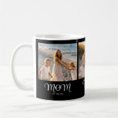 Moeder Gevestigd Script Black 3 Foto Koffiemok (Links)