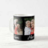 Moeder Gevestigd Script Black 3 Foto Koffiemok (Voorkant links)
