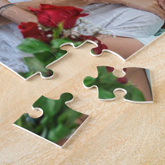 Moeder Gevestigd Script Black 3 Foto Legpuzzel (Zijkant)