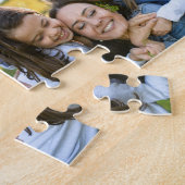 Moeder Gevestigd Script Black 3 Foto Legpuzzel (Zijkant)
