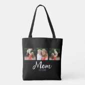 Moeder Gevestigd Script Black 3 Foto Tote Bag (Achterkant)