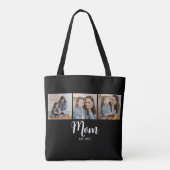 Moeder Gevestigd Script Black 3 Foto Tote Bag (Achterkant)