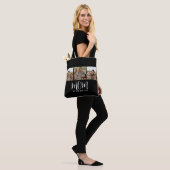 Moeder Gevestigd Script Black 3 Foto Tote Bag (Op model)