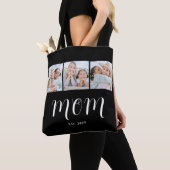 Moeder Gevestigd Script Black 3 Foto Tote Bag (Dichtbij)