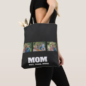 Moeder Gevestigd Script Black 3 Foto Tote Bag (Dichtbij)
