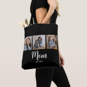 Moeder Gevestigd Script Black 3 Foto Tote Bag (Dichtbij)
