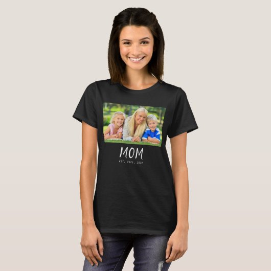 Moeder Gevestigd Script Foto T-shirt (Voorkant volledig)