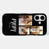 Moeder Gevestigd Script Zwart 3 Foto Case-Mate iPhone Case (Achterkant (horizontaal))