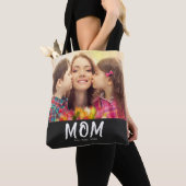 Moeder Gevestigd Script Zwarte Foto Tote Bag (Dichtbij)