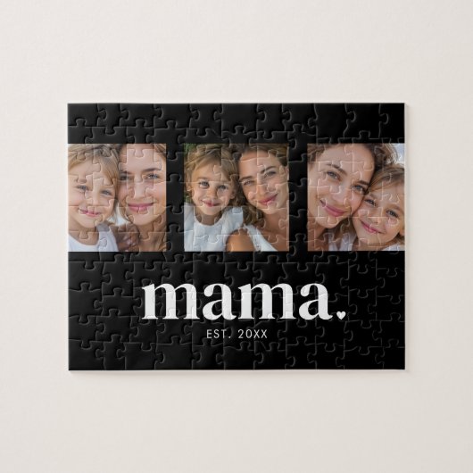 Moeder Gevestigde Foto Legpuzzel (Horizontaal)