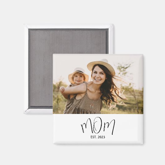 Moeder Gevestigde Fotocadeau Magneet (Voorkant / Achterkant)