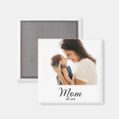 Moeder gevestigde fotocadeau magneet (Voorkant / Achterkant)