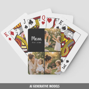 Moeder Gevestigde Fotokeeper Pokerkaarten