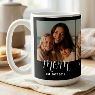 Moeder Gevestigde Schrift Zwart 3 Foto Koffiemok