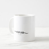 Moeder Gevestigde Script Aangepast Jaar Moeder Koffiemok (Voorkant links)