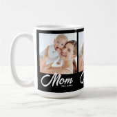 Moeder Gevestigde Script Black 3 Foto Koffiemok (Links)
