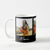 Moeder Gevestigde Script Black 3 Foto Koffiemok (Links)