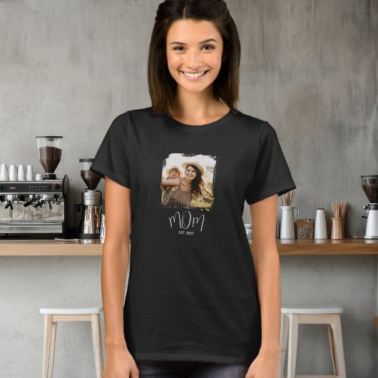 Moeder Gevestigde Script Foto T-shirt