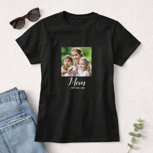 Moeder Gevestigde Script Foto T-shirt