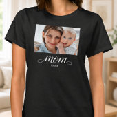 Moeder Gevestigde Script Foto T-shirt