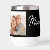 Moeder Gevestigde Script Zwart Foto (Achterkant)