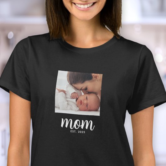 Moeder Gevestigde Scriptie Foto T-Shirt
