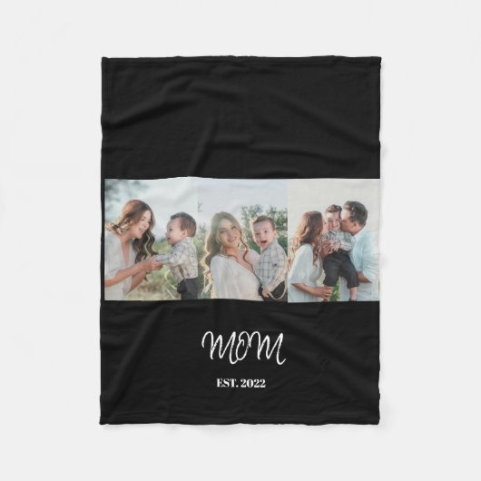 Moeder Geword, 3-Foto Fleece Deken (Voorkant)