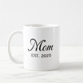 Moeder Geword Datum Gepersonaliseerd Geschenk Koffiemok (Links)
