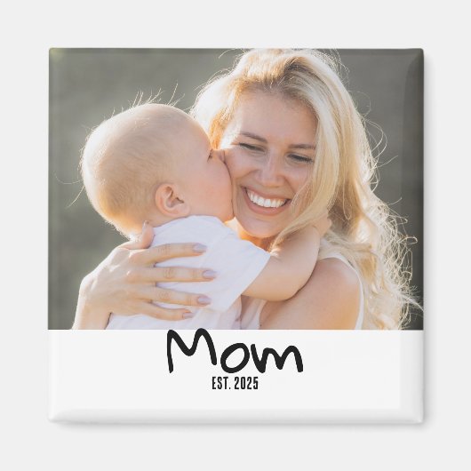 Moeder Geword Foto Magneet (Voorkant)