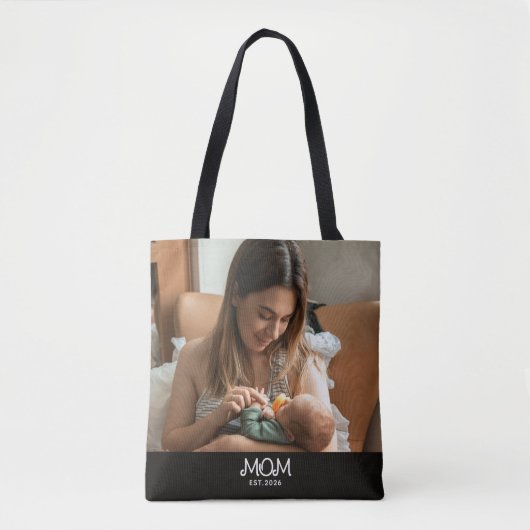 Moeder Geword Foto Moederdag Tote Bag (Voorkant)