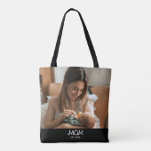 Moeder Geword Foto Moederdag Tote Bag (Achterkant)