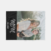Moeder Geword, Foto, Schrift, Fleece Deken (Voorkant (Horizontaal))