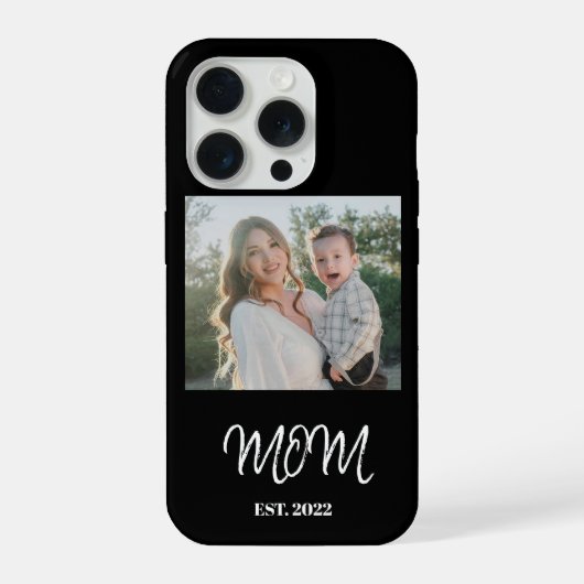 Moeder Geword, Foto, Script, iPhone hoesje 15 Pro Case (Achterkant)