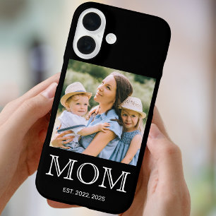 Moeder Geword Foto Zwarte Case-Mate iPhone 16 Hoesje