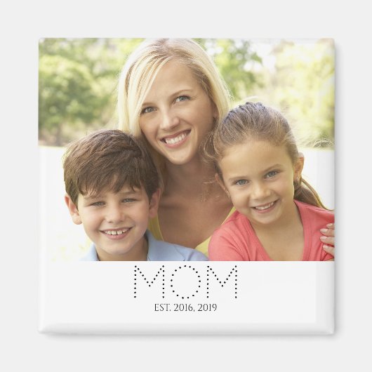 Moeder Geword Geschenkmagneet met Foto Magneet (Voorkant)