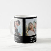 Moeder Geword, Witte Script, 3-Foto Koffiemok (Voorkant links)