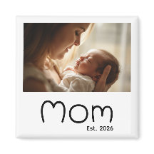 Moeder Gewordene Foto Cadeau Magneet