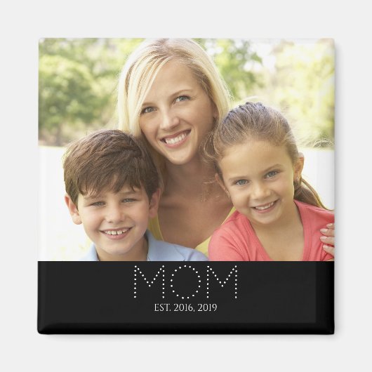 Moeder Gewordt Foto Geschenkmagneet Magneet (Voorkant)