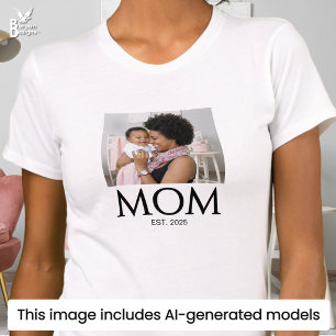 Moeder Gewordt Pet Foto T-shirt