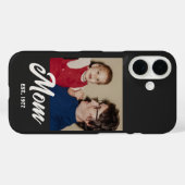 Moeder Geworteld Zwarte Script Foto Case-Mate iPhone Case (Achterkant (horizontaal))
