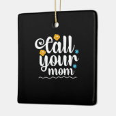 Moeder Gift Bel je moeder Keramisch Ornament (Links)
