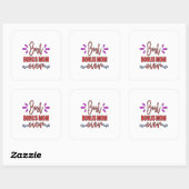 Moeder Gift Best Bonus Mam Ever Vierkante Sticker (Vel)