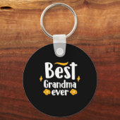 Moeder Gift Best Grandma Ever Sleutelhanger (Voorkant)
