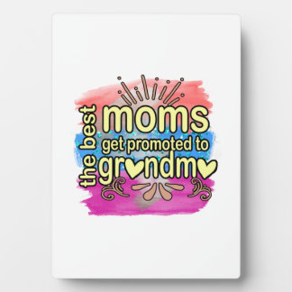 Moeder Gift Best Moms worden gepromoot naar oma Fotoplaat