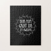 Moeder Gift Beste mam Legpuzzel (Verticaal)