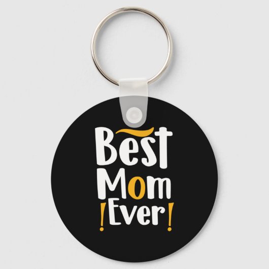 Moeder Gift Beste mama ooit Sleutelhanger (Voorkant)