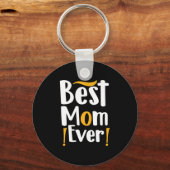 Moeder Gift Beste mama ooit Sleutelhanger (Voorkant)