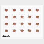 Moeder Gift Blessed Grandma Vierkante Sticker (Vel)