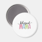 Moeder Gift Blessed Mama Magneet (Voorkant / Achterkant)